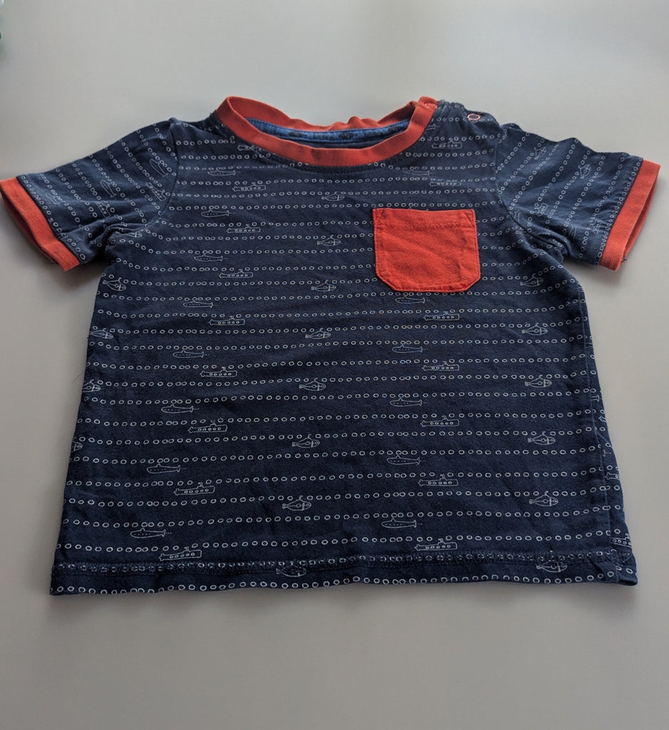 TU Red & Blue Submarines Top - Boys 12-18 Months TU Used, Preloved, Preworn & Second Hand Baby, Kids & Children's Clothing UK Online. Cheap affordable. Brands including Next, Joules, Nutmeg Morrisons, TU, F&F, H&M.