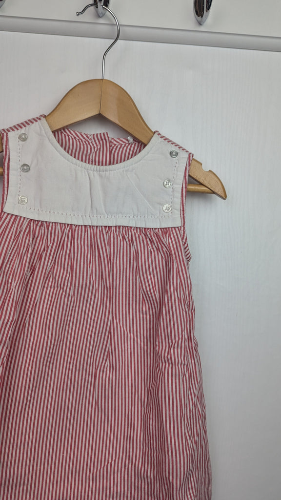 TU Red Striped Dress & attached bodysuit - Girls 12-18 Months Little Ones Preloved Used, Preloved, Preworn & Second Hand Baby, Kids & Children's Clothing UK Online. Cheap affordable. Brands including Next, Joules, Nutmeg Morrisons, TU, F&F, H&M.