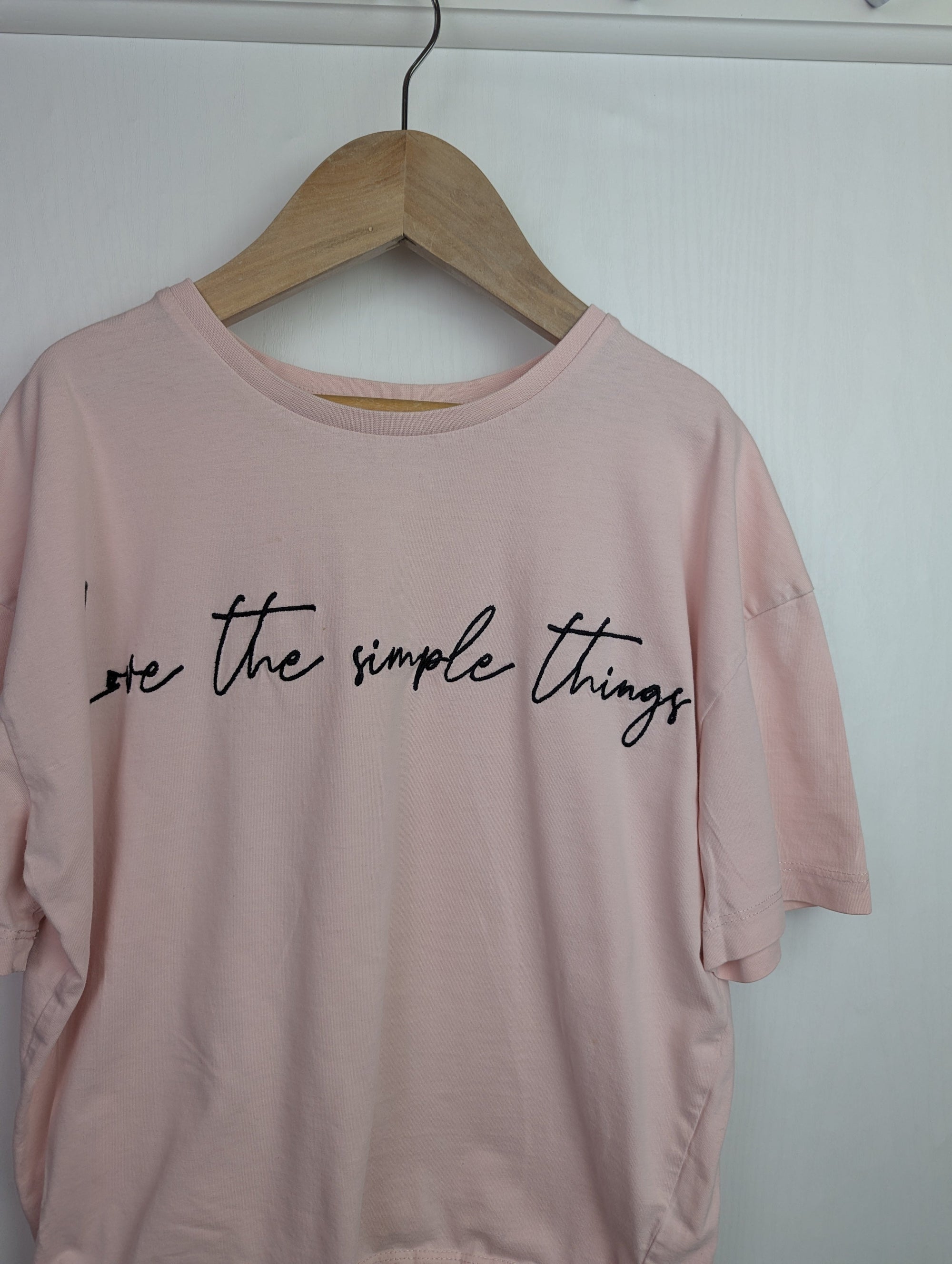 TU 'Simple Things' Pink Top - Girls 12 Years - Little Ones Preloved. Second Hand Children's & Preloved Baby, Kids, Girls & Boys Clothes. UK online
