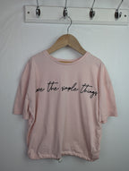 TU 'Simple Things' Pink Top - Girls 12 Years - Little Ones Preloved. Second Hand Children's & Preloved Baby, Kids, Girls & Boys Clothes. UK online