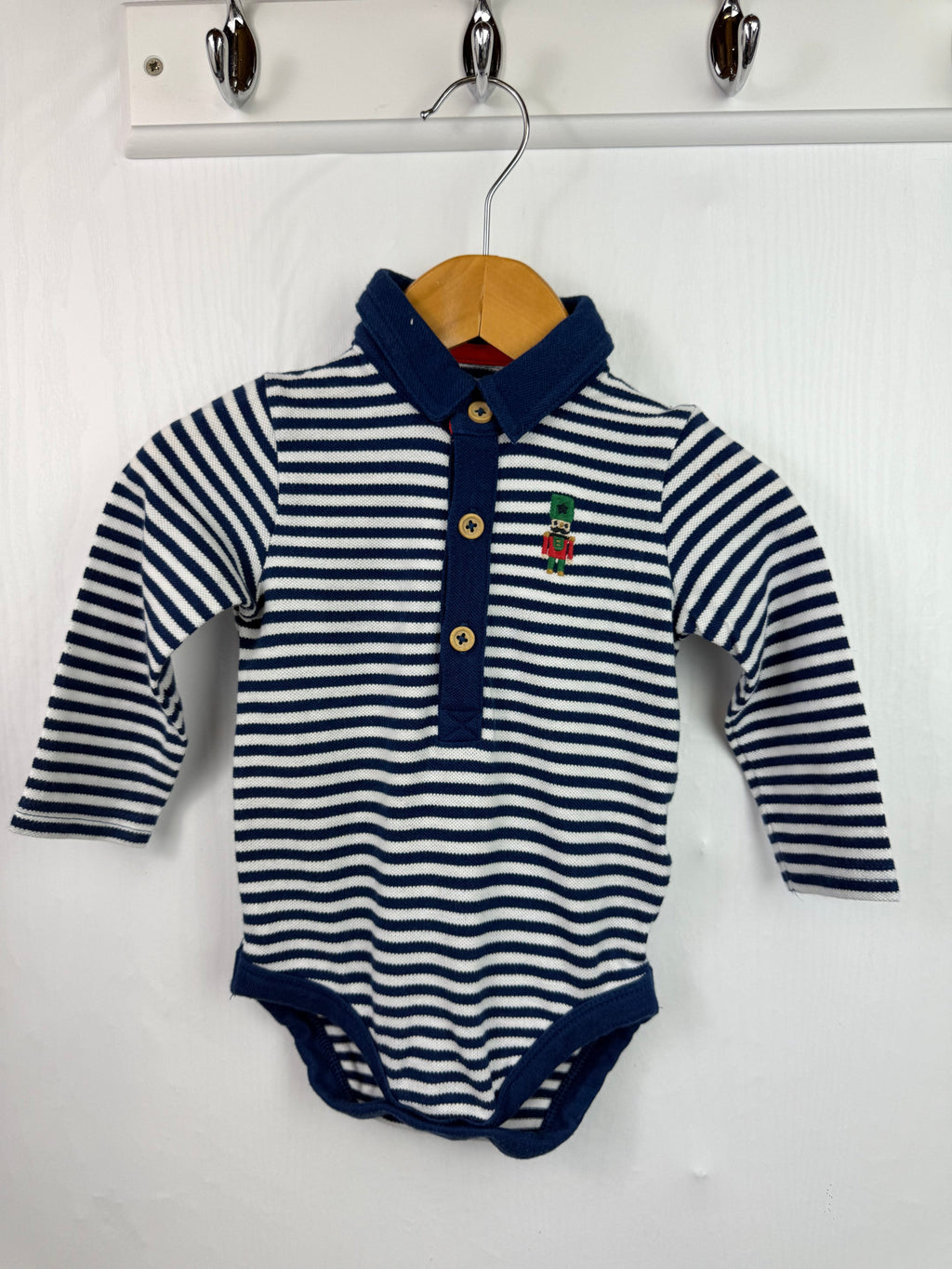 TU Striped Polo Bodysuit - Boys 3 - 6 Months - Little Ones Preloved. Second Hand Children's & Preloved Baby, Kids, Girls & Boys Clothes. UK online