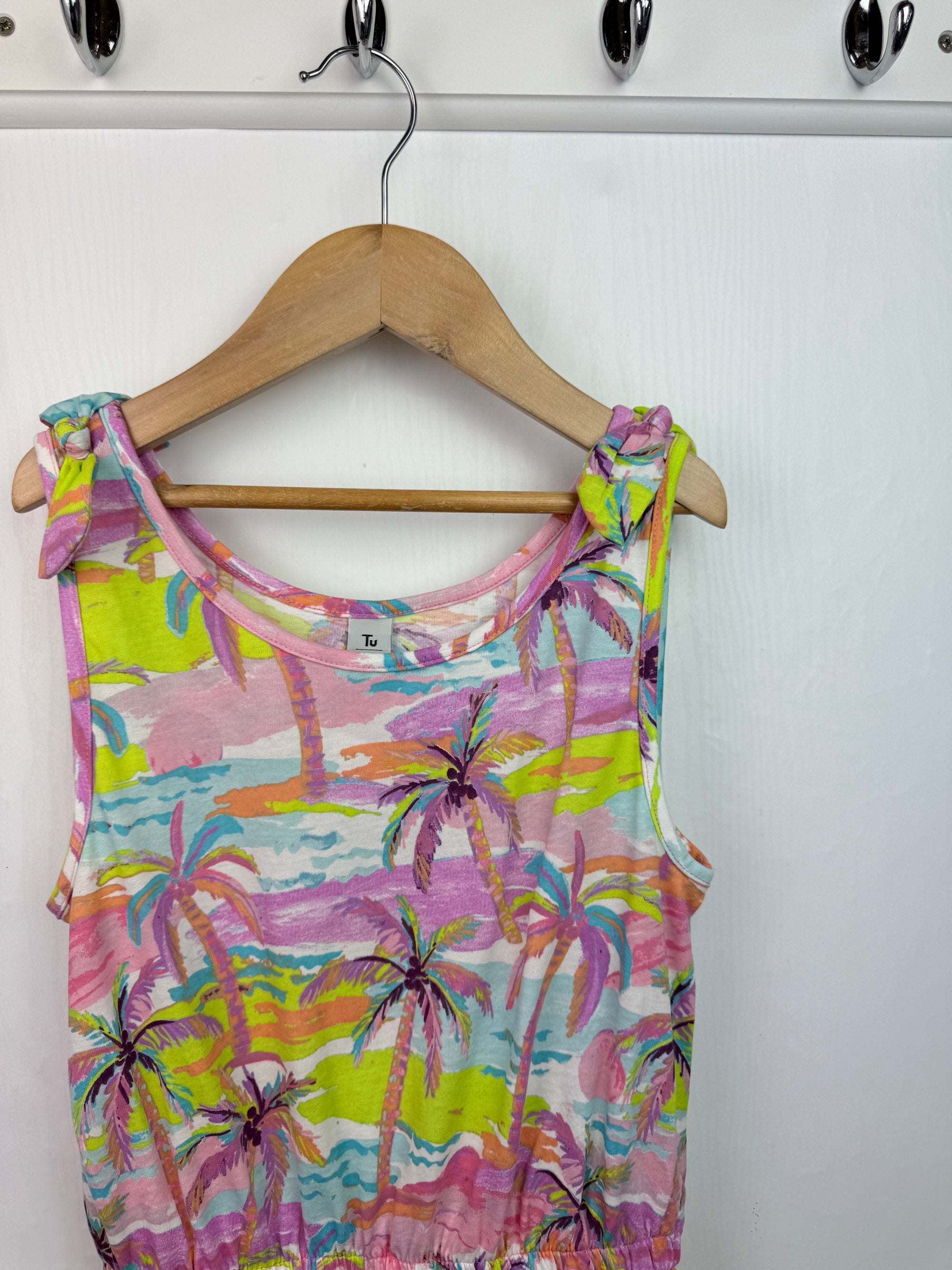TU Tropical Palm Tree Playsuit - Girls 10 Years - Little Ones Preloved. Second Hand Children's & Preloved Baby, Kids, Girls & Boys Clothes. UK online