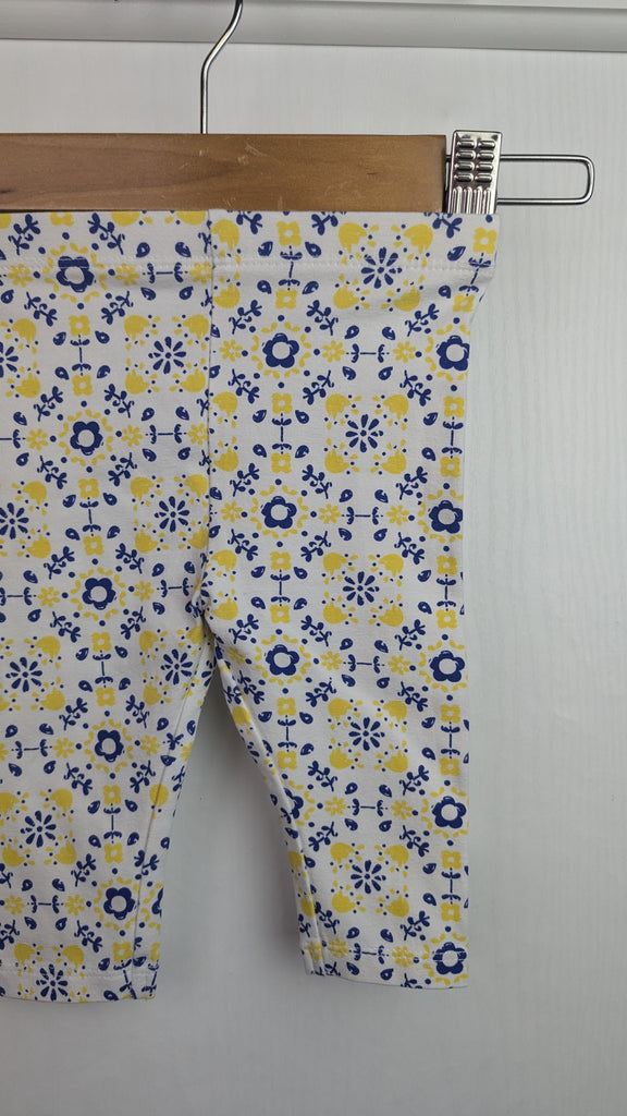 TU White, Blue & Yellow Floral Leggings - Baby Girls 0-3 Months TU Used, Preloved, Preworn & Second Hand Baby, Kids & Children's Clothing UK Online. Cheap affordable. Brands including Next, Joules, Nutmeg Morrisons, TU, F&F, H&M.