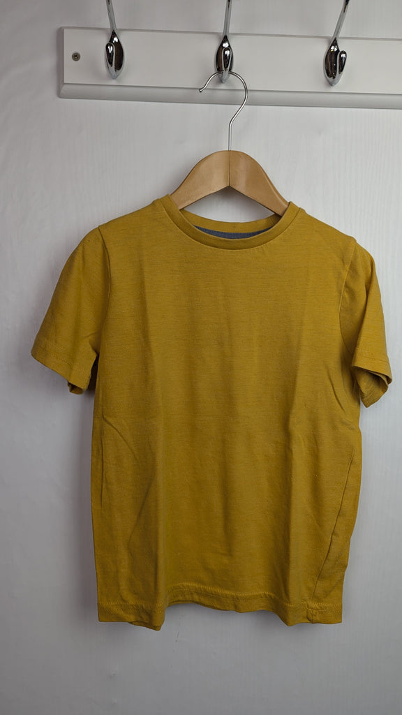 TU Yellow Short Sleeve Top - Boys 3 Years Little Ones Preloved Used, Preloved, Preworn & Second Hand Baby, Kids & Children's Clothing UK Online. Cheap affordable. Brands including Next, Joules, Nutmeg Morrisons, TU, F&F, H&M.