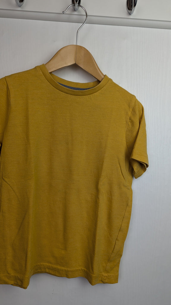 TU Yellow Short Sleeve Top - Boys 3 Years Little Ones Preloved Used, Preloved, Preworn & Second Hand Baby, Kids & Children's Clothing UK Online. Cheap affordable. Brands including Next, Joules, Nutmeg Morrisons, TU, F&F, H&M.