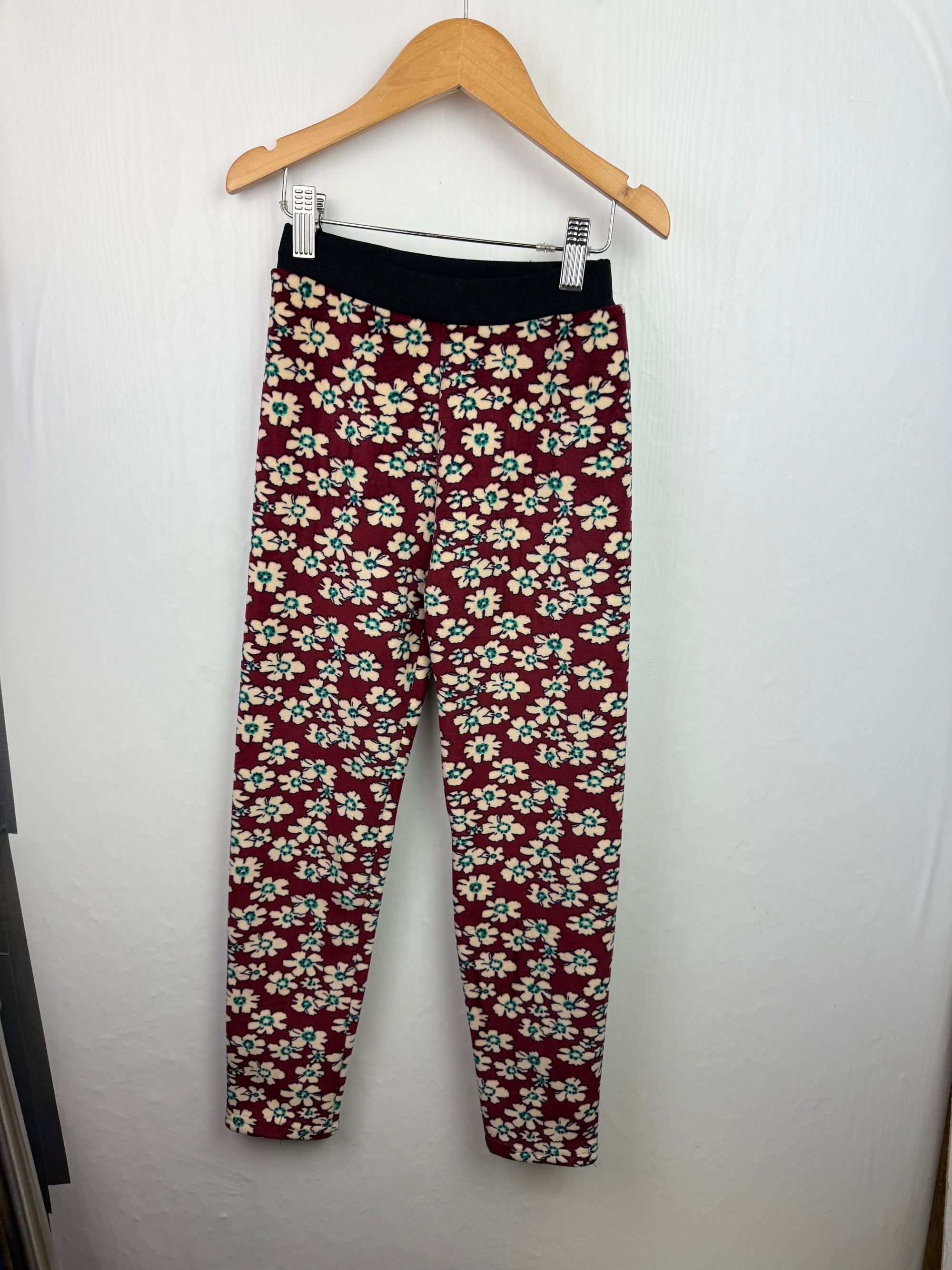 Unbranded Floral Fleece Leggings - Girls 8 - 10 Years - Little Ones Preloved. Second Hand Children's & Preloved Baby, Kids, Girls & Boys Clothes. UK online