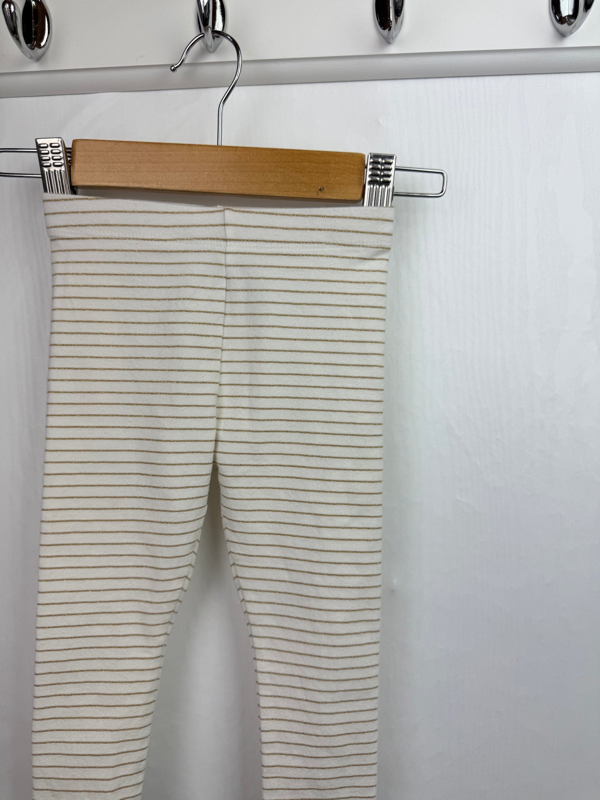 Unbranded Gold Striped Leggings - Girls 12 - 18 Months - Little Ones Preloved. Second Hand Children's & Preloved Baby, Kids, Girls & Boys Clothes. UK online