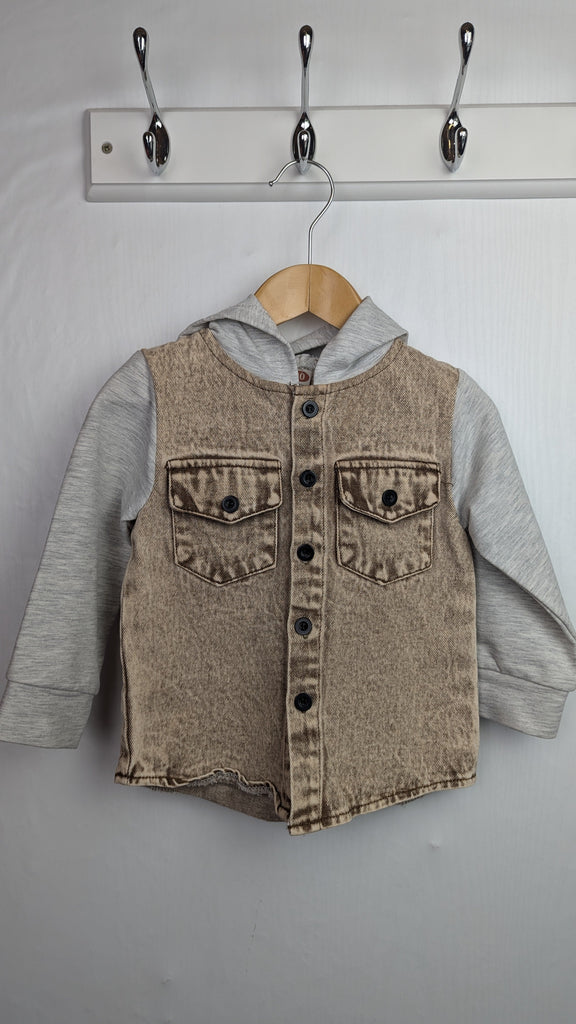 Unbranded Hooded Denim Jacket - Boys 2-3 Years Little Ones Preloved Used, Preloved, Preworn Baby, Girls & Boys Clothes. Kids & Children's second hand Clothing UK Online. Cheap affordable. Brands including Next, Joules, Nutmeg Morrisons, TU, F&F, H&M.