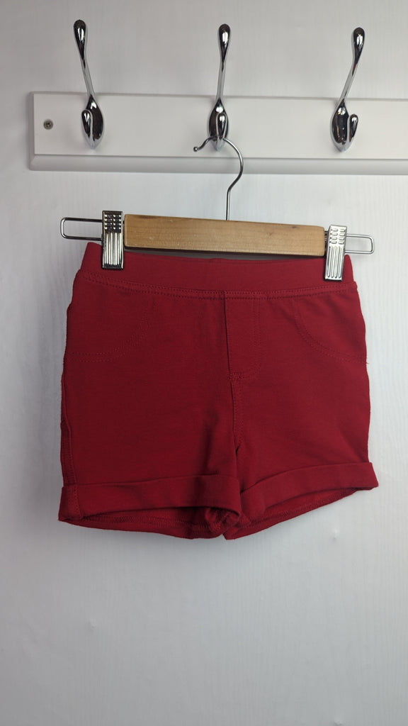 Unbranded Red Shorts - Unisex 1-2 Years Little Ones Preloved Used, Preloved, Preworn Baby, Girls & Boys Clothes. Kids & Children's second hand Clothing UK Online. Cheap affordable. Brands including Next, Joules, Nutmeg Morrisons, TU, F&F, H&M.
