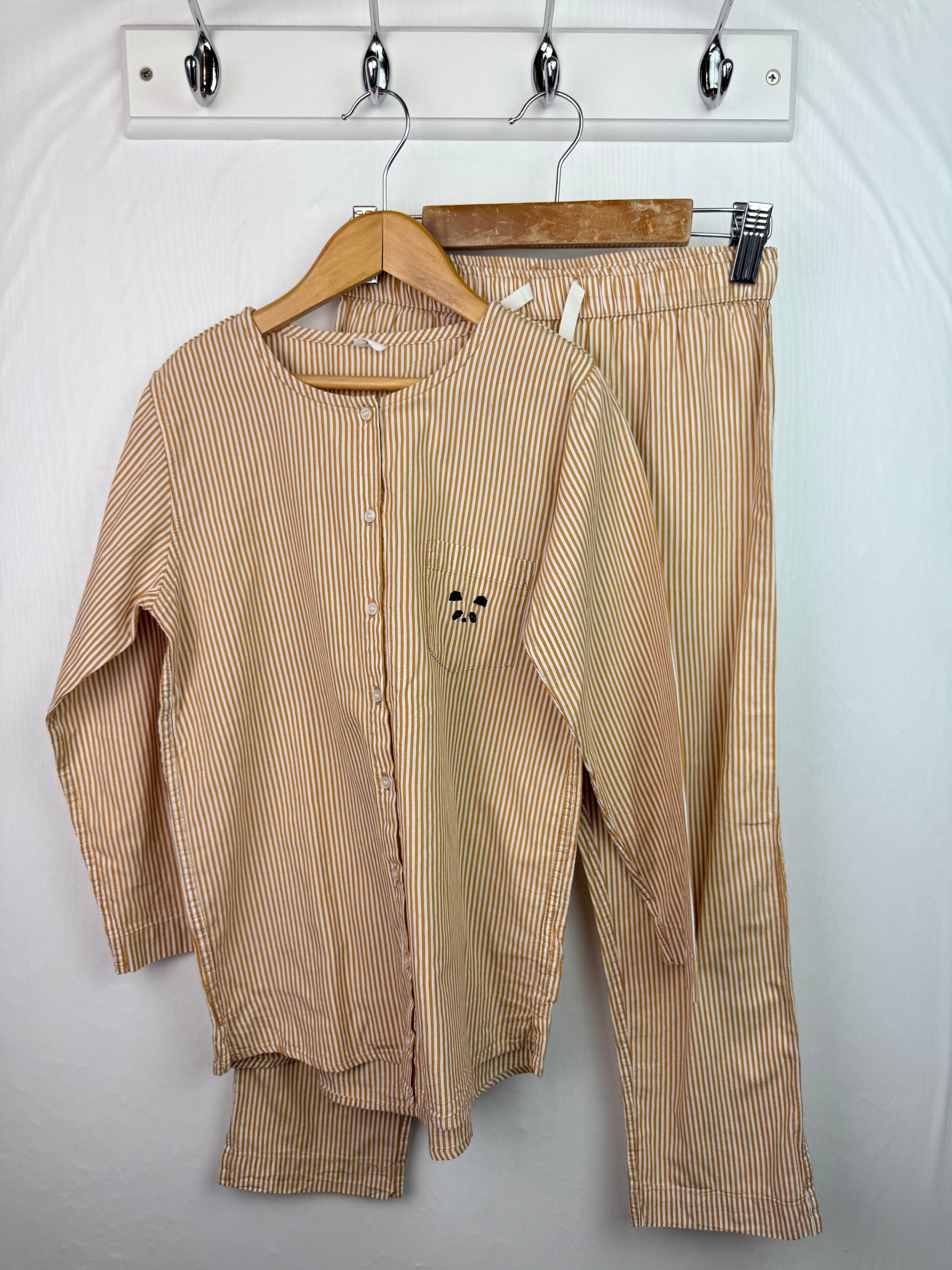 Unbranded Striped Panda Pyjama Set - Unisex 8 Years - Little Ones Preloved. Second Hand Children's & Preloved Baby, Kids, Girls & Boys Clothes. UK online