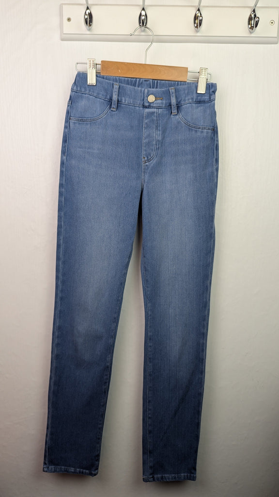 Uniqlo Blue Denim Jeggings - Girls 11-12 Years Little Ones Preloved Used, Preloved, Preworn & Second Hand Baby, Kids & Children's Clothing UK Online. Cheap affordable. Brands including Next, Joules, Nutmeg Morrisons, TU, F&F, H&M.