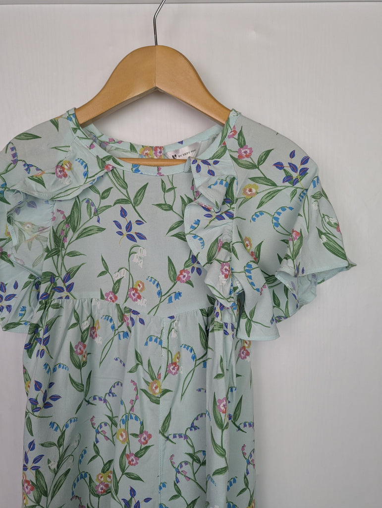 V By Very Floral Playsuit - Girls 12-18 Months Little Ones Preloved Used, Preloved, Preworn Baby, Girls & Boys Clothes. Kids & Children's second hand Clothing UK Online. Cheap affordable. Brands including Next, Joules, Nutmeg Morrisons, TU, F&F, H&M.