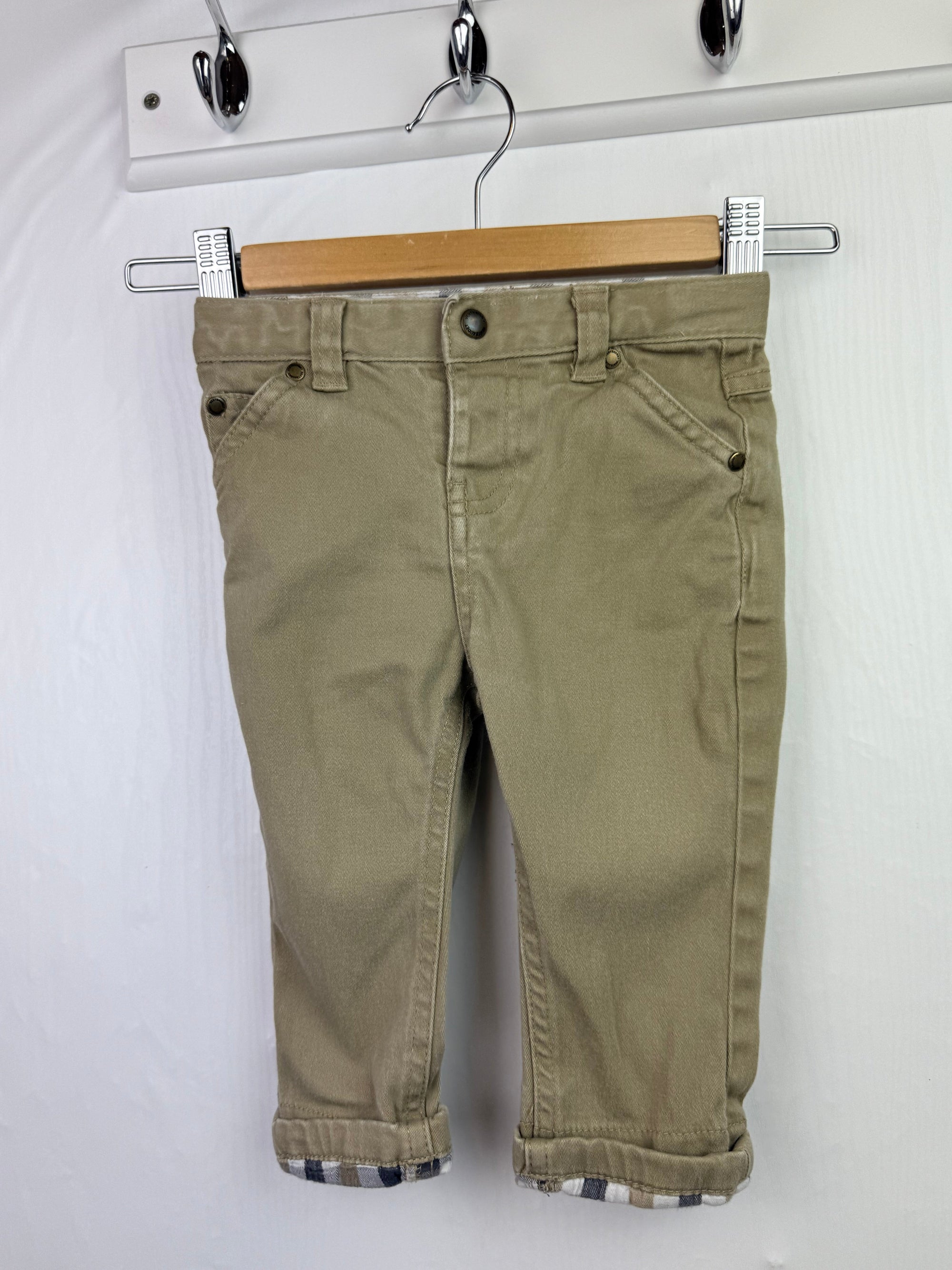 Vertbaudet Chino Trousers - Boys 9 Months - Little Ones Preloved. Second Hand Children's & Preloved Baby, Kids, Girls & Boys Clothes. UK online
