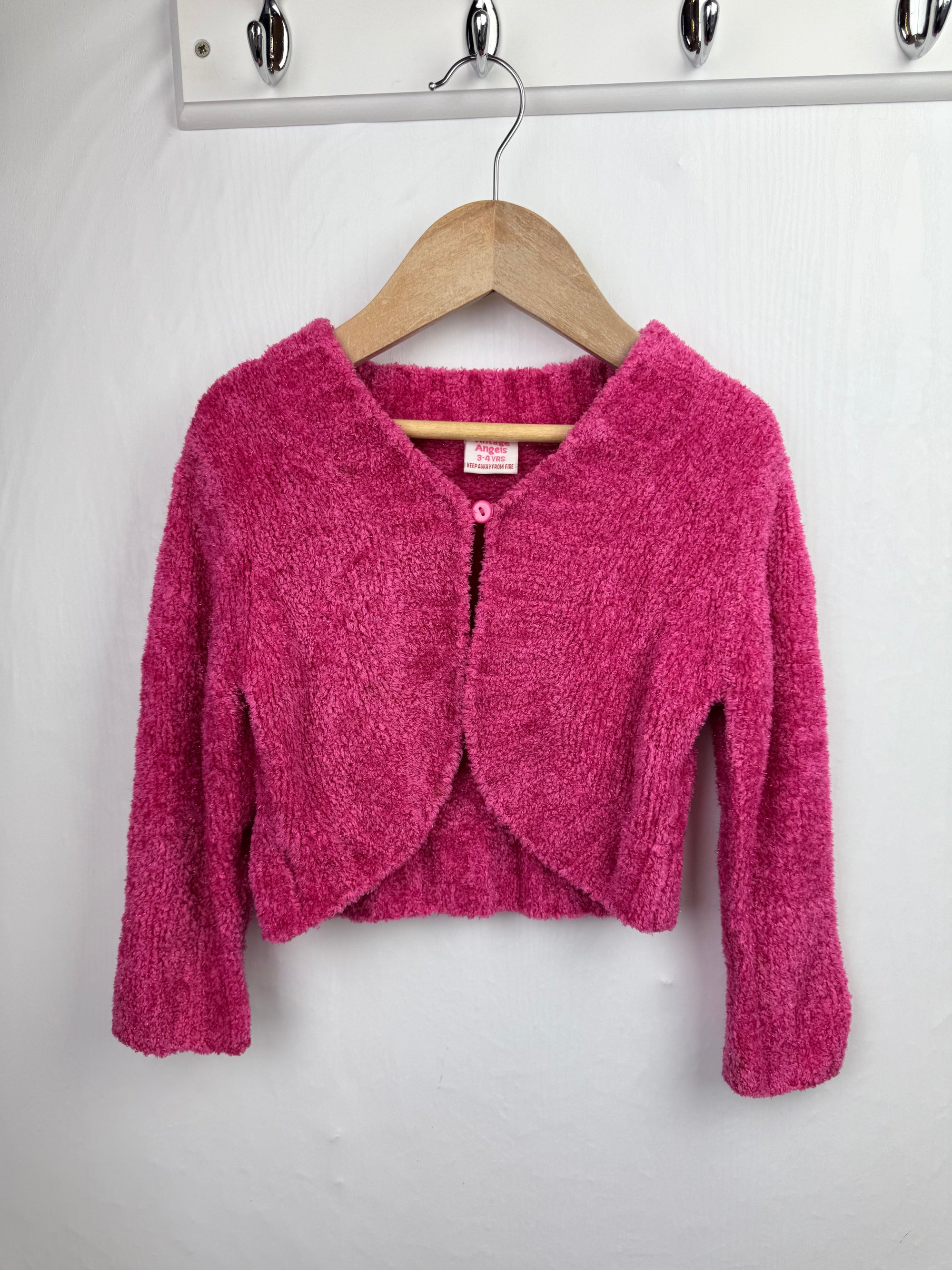 Vintage Angels Chunky Knit Cardigan - Girls 3 - 4 Years - Little Ones Preloved. Second Hand Children's & Preloved Baby, Kids, Girls & Boys Clothes. UK online