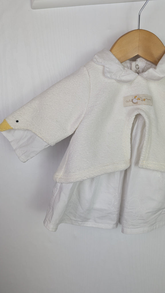 Vintage Catimini Duck Dress - Girls 0-1 Month Little Ones Preloved Used, Preloved, Preworn Baby, Girls & Boys Clothes. Kids & Children's second hand Clothing UK Online. Cheap affordable. Brands including Next, Joules, Nutmeg Morrisons, TU, F&F, H&M.