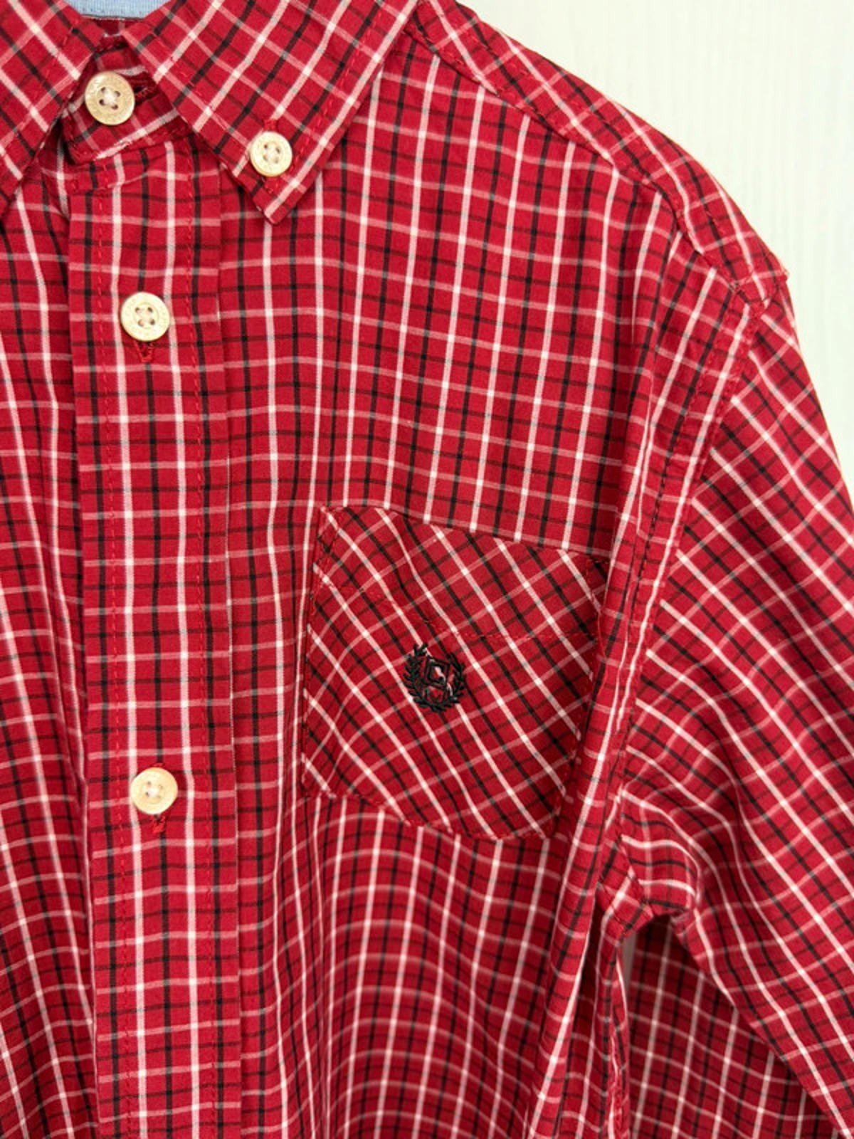 Vintage Chaps Red Checked Long Sleeve Shirt - Boys 6 - 7 Years - Little Ones Preloved. Second Hand Children's & Preloved Baby, Kids, Girls & Boys Clothes. UK online