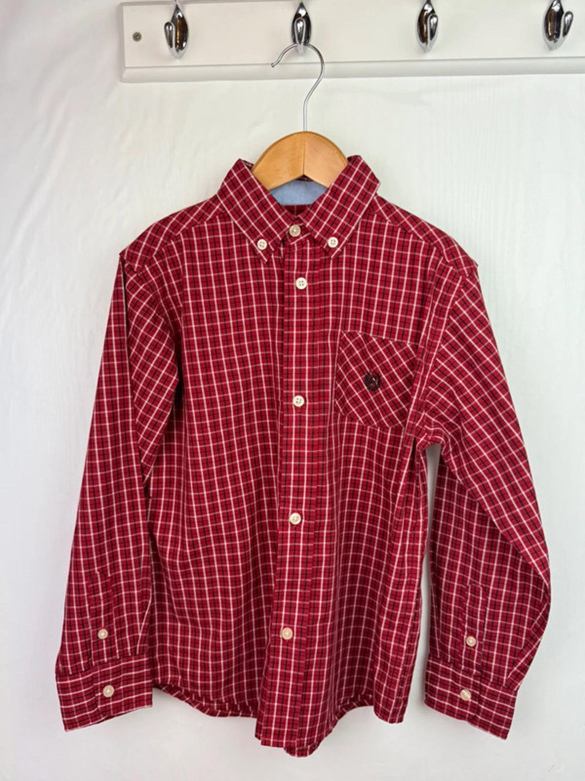 Vintage Chaps Red Checked Long Sleeve Shirt - Boys 6 - 7 Years - Little Ones Preloved. Second Hand Children's & Preloved Baby, Kids, Girls & Boys Clothes. UK online