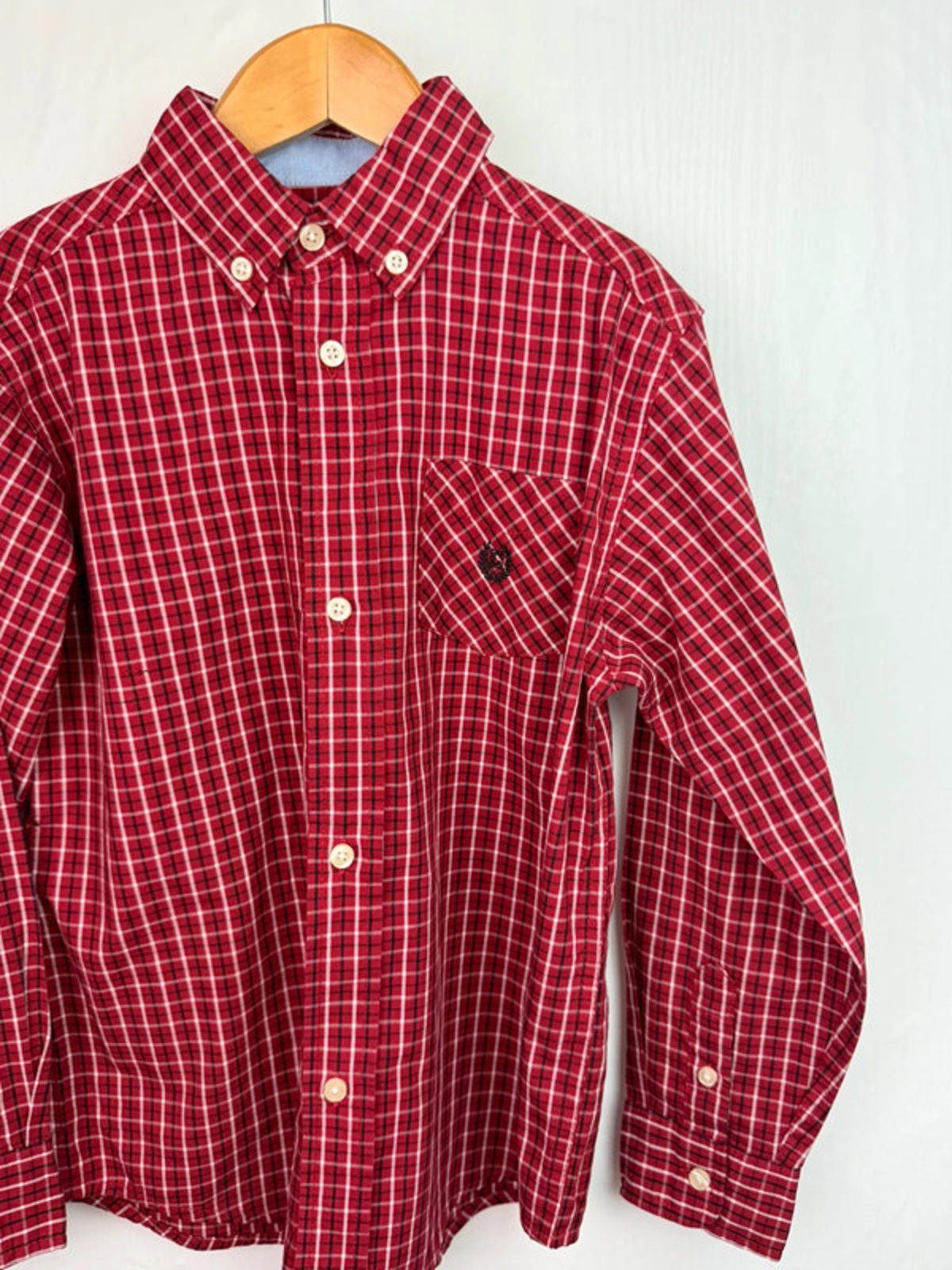 Vintage Chaps Red Checked Long Sleeve Shirt - Boys 6 - 7 Years - Little Ones Preloved. Second Hand Children's & Preloved Baby, Kids, Girls & Boys Clothes. UK online