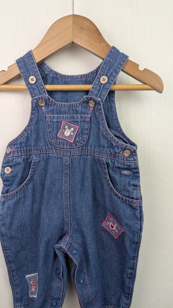 Vintage Cherokee Denim Dungarees - Girls 0-3 Months Cherokee Used, Preloved, Preworn & Second Hand Baby, Kids & Children's Clothing UK Online. Cheap affordable. Brands including Next, Joules, Nutmeg Morrisons, TU, F&F, H&M.