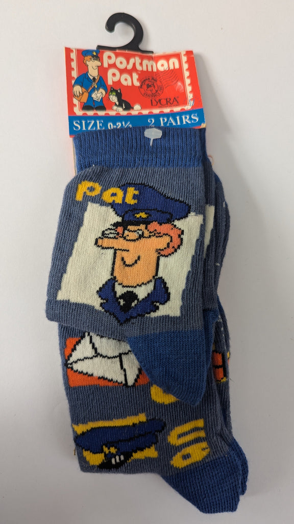 Vintage Dark Blue Postman Pat Socks - Boys 0-2.5 Postman Pat Used, Preloved, Preworn & Second Hand Baby, Kids & Children's Clothing UK Online. Cheap affordable. Brands including Next, Joules, Nutmeg Morrisons, TU, F&F, H&M.