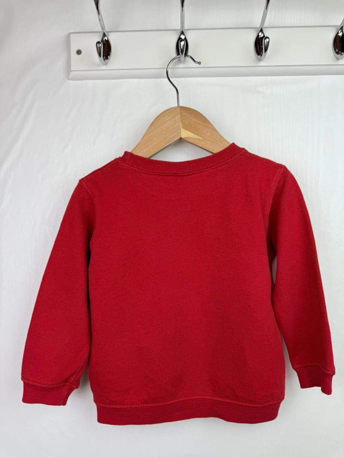 Vintage Disney Mickey Mouse Red Jumper - Unisex 24 Months - Little Ones Preloved. Second Hand Children's & Preloved Baby, Kids, Girls & Boys Clothes. UK online