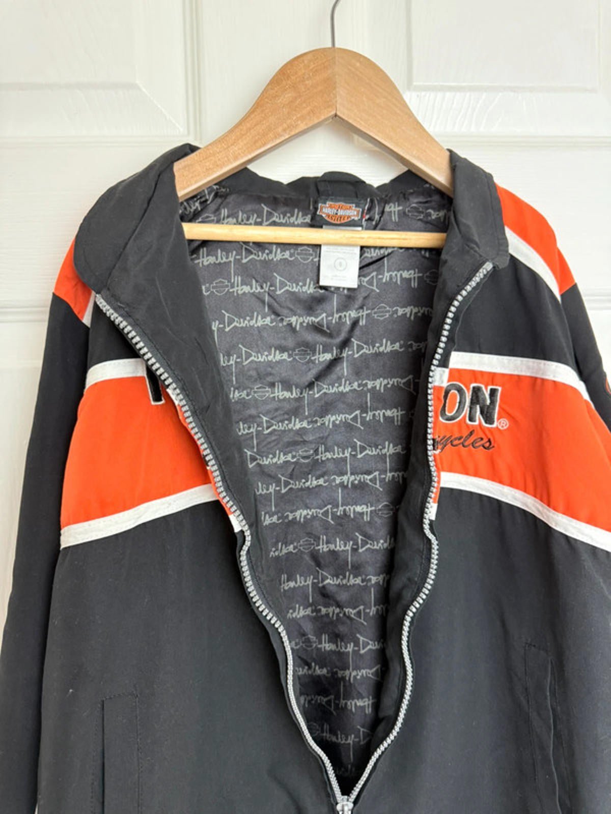 Vintage Harley Davidson Zip Jacket - Kids Size 6 Years - Little Ones Preloved. Second Hand Children's & Preloved Baby, Kids, Girls & Boys Clothes. UK online