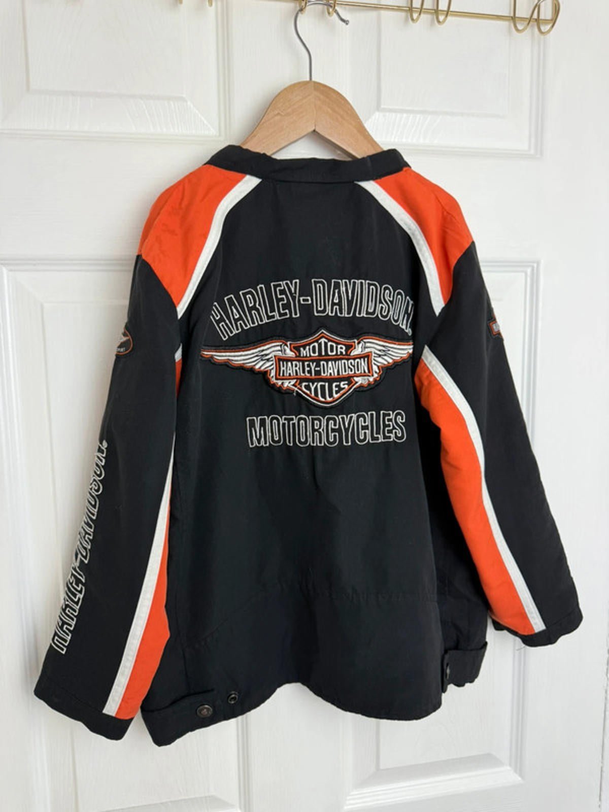 Vintage Harley Davidson Zip Jacket - Kids Size 6 Years - Little Ones Preloved. Second Hand Children's & Preloved Baby, Kids, Girls & Boys Clothes. UK online