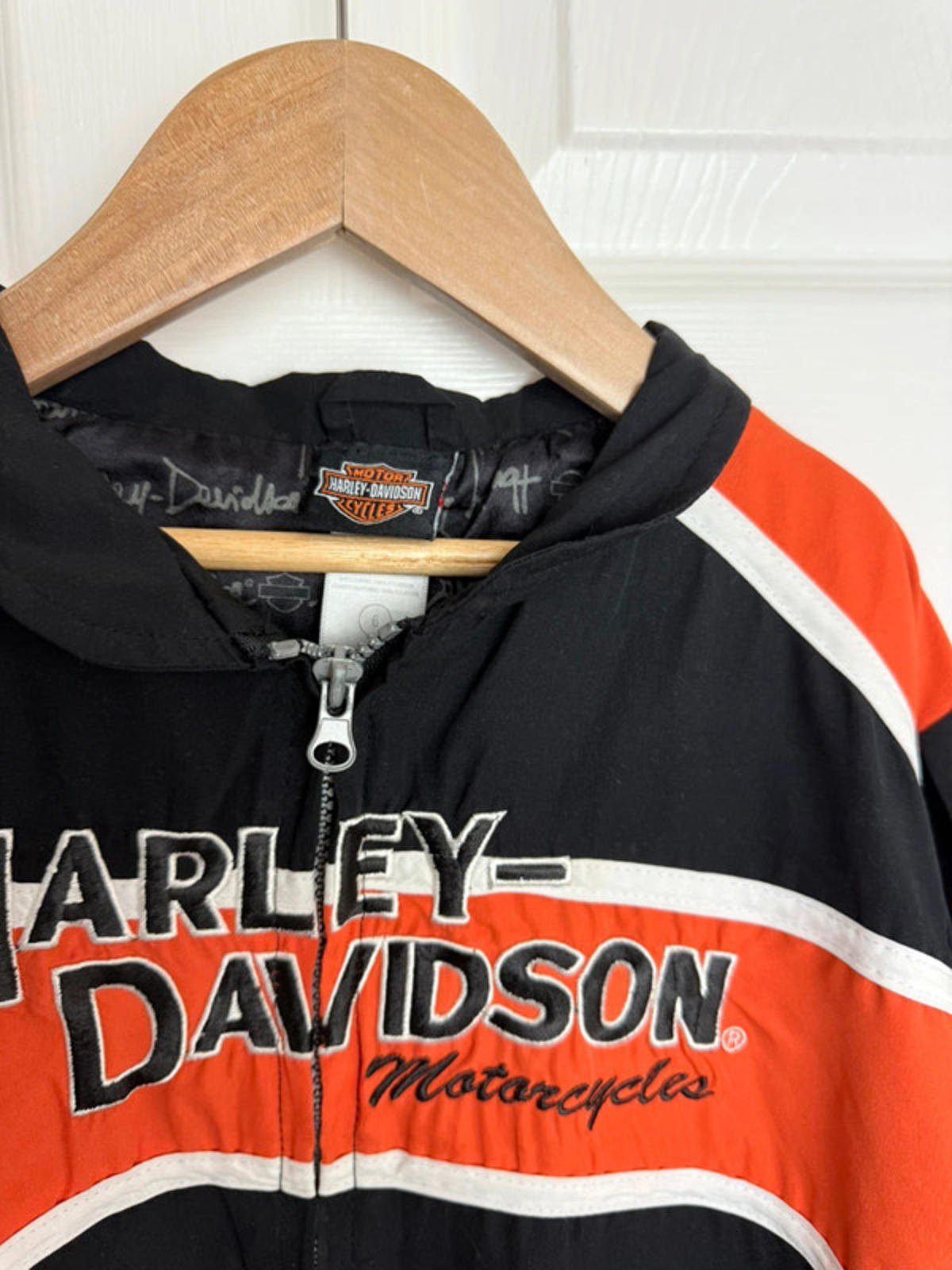 Vintage Harley Davidson Zip Jacket - Kids Size 6 Years - Little Ones Preloved. Second Hand Children's & Preloved Baby, Kids, Girls & Boys Clothes. UK online