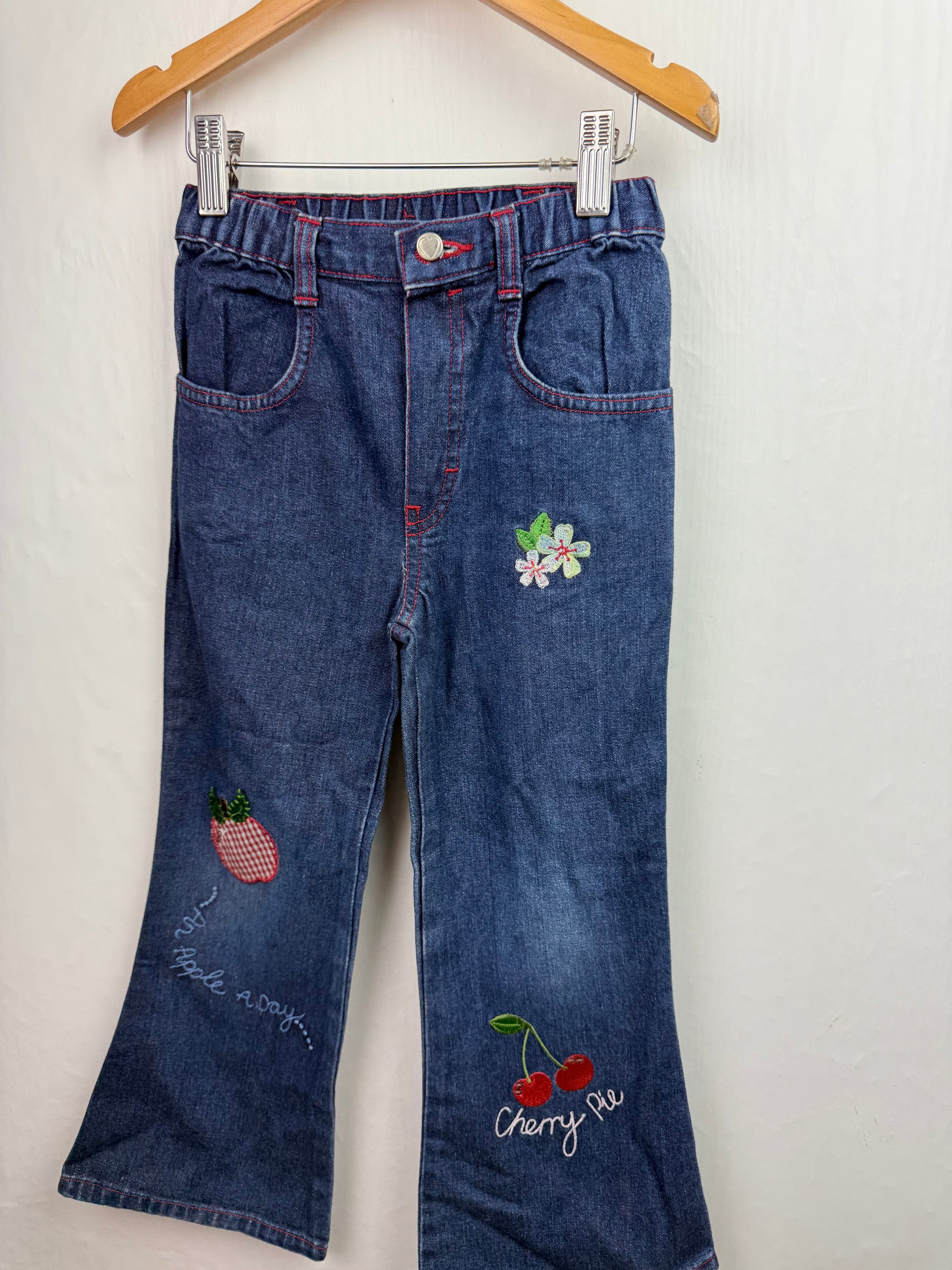 Vintage Marks & Spencer Flared Denim Jeans - Girls 4 - 5 Years - Little Ones Preloved. Second Hand Children's & Preloved Baby, Kids, Girls & Boys Clothes. UK online