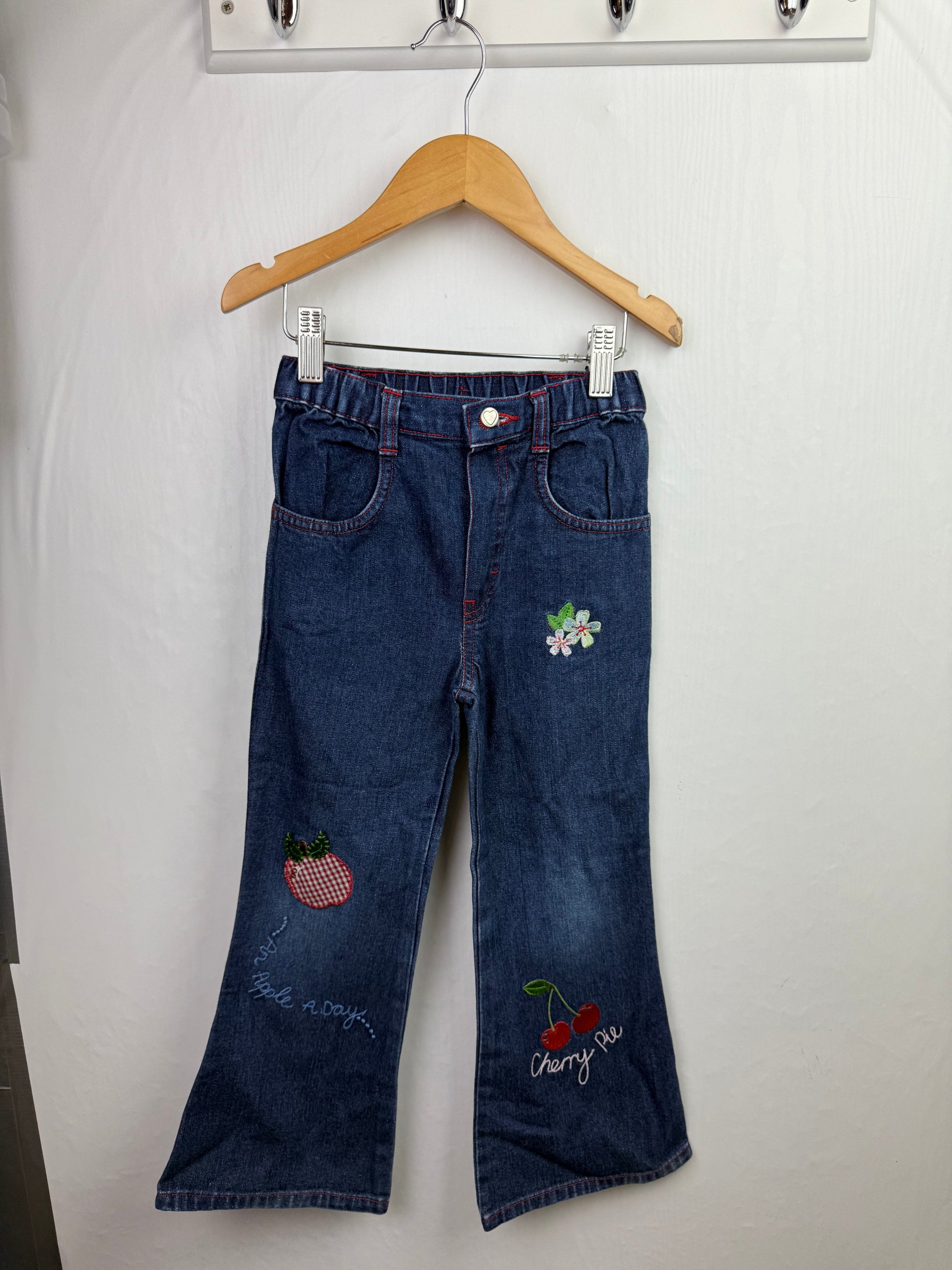 Vintage Marks & Spencer Flared Denim Jeans - Girls 4 - 5 Years - Little Ones Preloved. Second Hand Children's & Preloved Baby, Kids, Girls & Boys Clothes. UK online