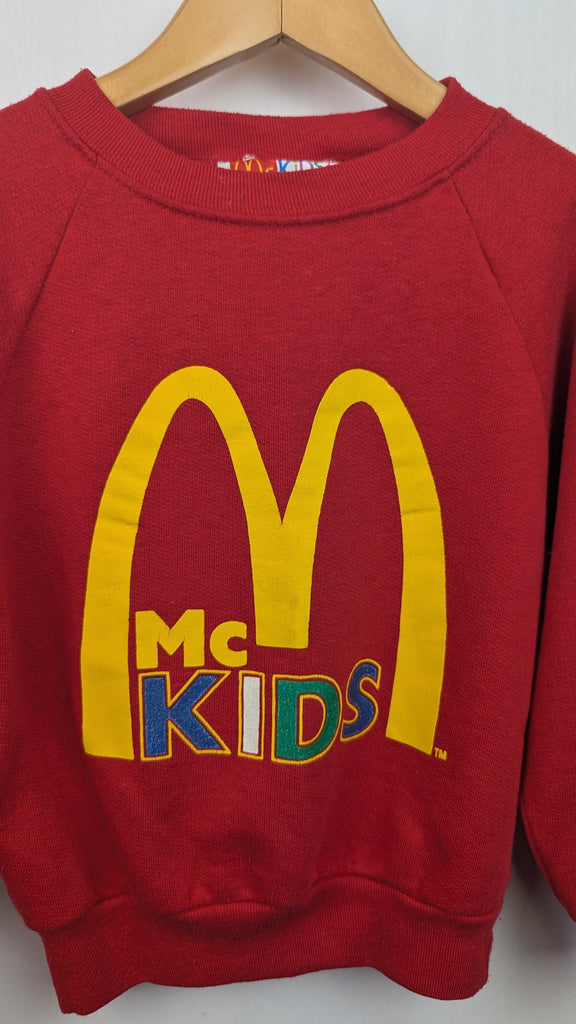 VINTAGE McKids Mcdonalds Jumper - Unisex 5-6 Years McKids Mcdonalds Used, Preloved, Preworn & Second Hand Baby, Kids & Children's Clothing UK Online. Cheap affordable. Brands including Next, Joules, Nutmeg Morrisons, TU, F&F, H&M.