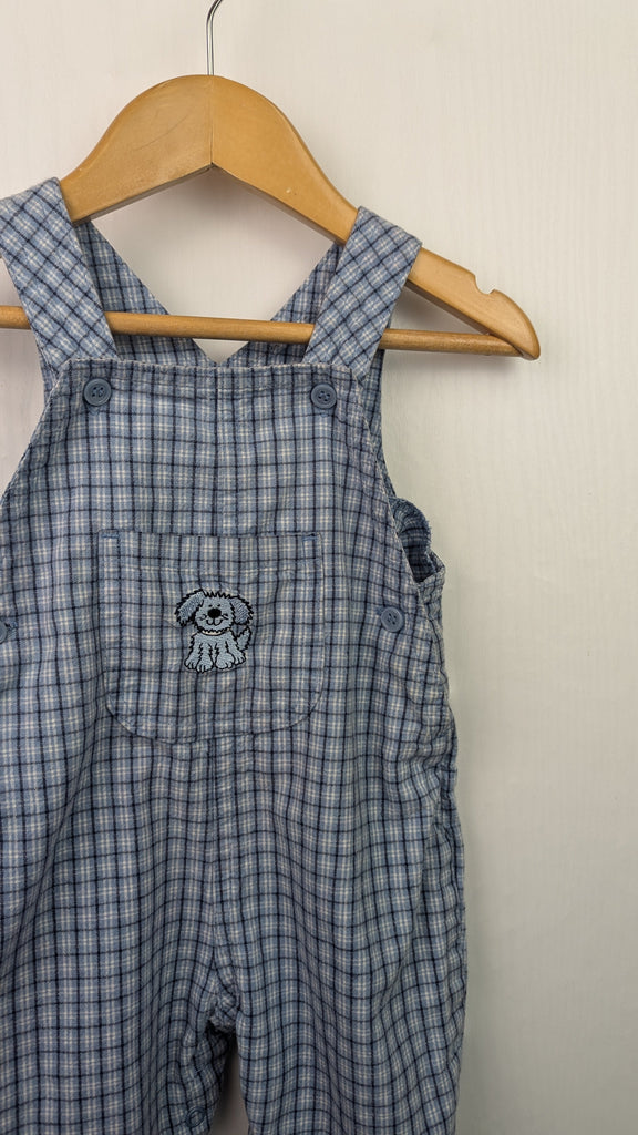 Vintage Mothercare Blue Plaid Dungarees - Girls 0-3 Months Mothercare Used, Preloved, Preworn & Second Hand Baby, Kids & Children's Clothing UK Online. Cheap affordable. Brands including Next, Joules, Nutmeg Morrisons, TU, F&F, H&M.