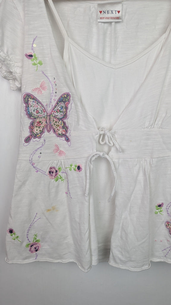 Vintage Next 2 in 1 Butterfly Top - Girls 8 Years Next Used, Preloved, Preworn & Second Hand Baby, Kids & Children's Clothing UK Online. Cheap affordable. Brands including Next, Joules, Nutmeg Morrisons, TU, F&F, H&M.