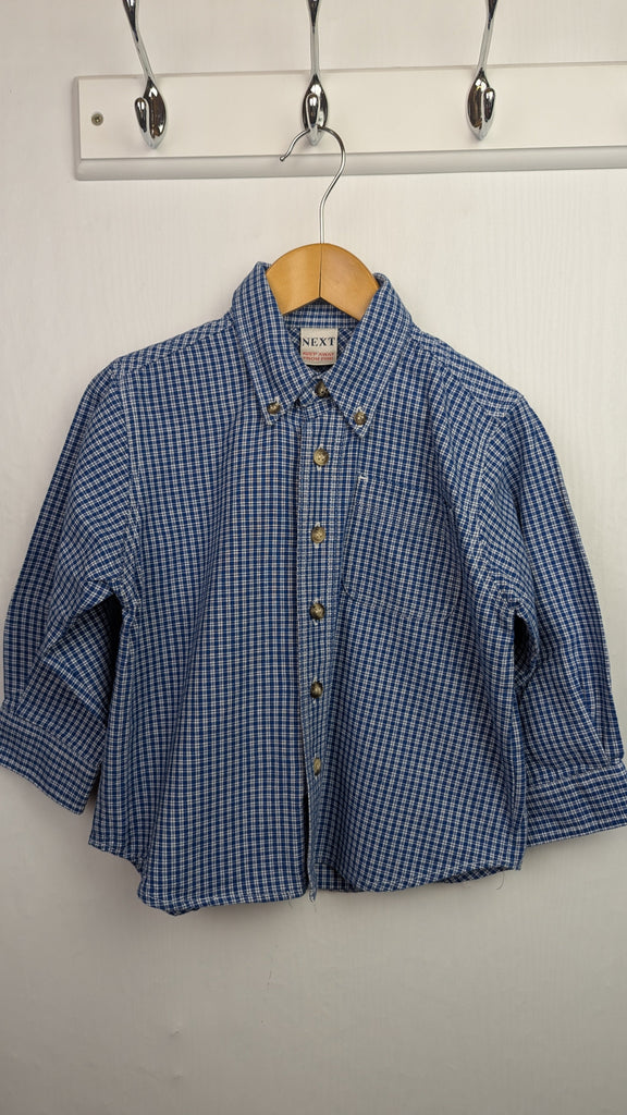 VINTAGE Next Blue Check Shirt - Boys 2 Years Next Used, Preloved, Preworn & Second Hand Baby, Kids & Children's Clothing UK Online. Cheap affordable. Brands including Next, Joules, Nutmeg Morrisons, TU, F&F, H&M.