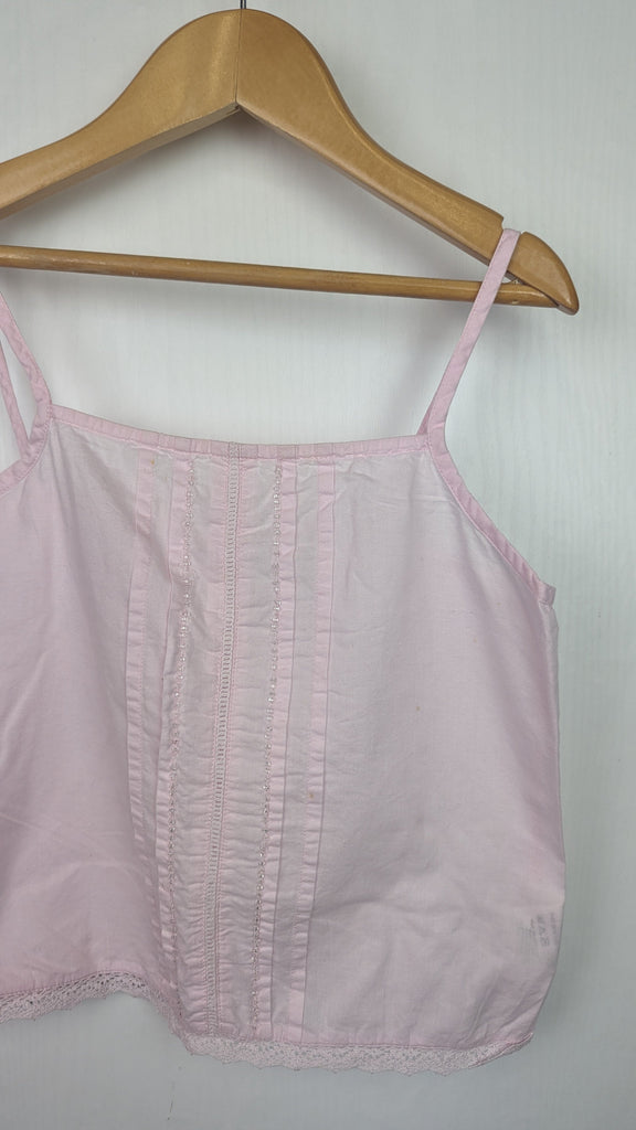 Vintage Next Pink Strap Top - Girls 8 Years Next Used, Preloved, Preworn & Second Hand Baby, Kids & Children's Clothing UK Online. Cheap affordable. Brands including Next, Joules, Nutmeg Morrisons, TU, F&F, H&M.