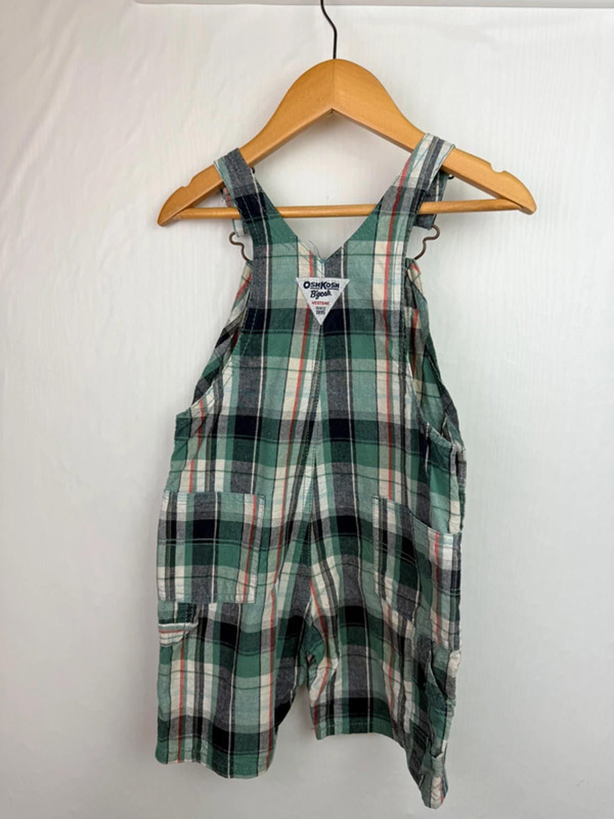 Vintage Oshkosh check Shortall dungarees - size 24 Months - Little Ones Preloved. Second Hand Children's & Preloved Baby, Kids, Girls & Boys Clothes. UK online