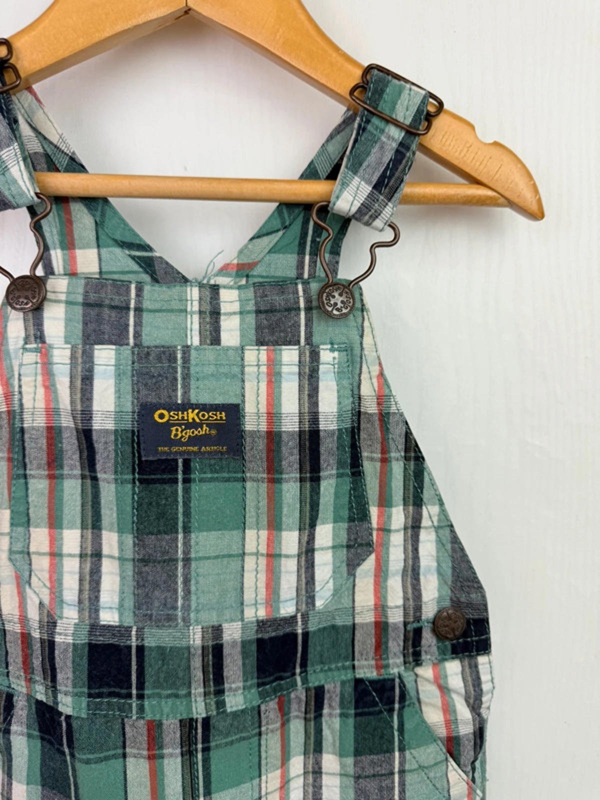 Vintage Oshkosh check Shortall dungarees - size 24 Months - Little Ones Preloved. Second Hand Children's & Preloved Baby, Kids, Girls & Boys Clothes. UK online