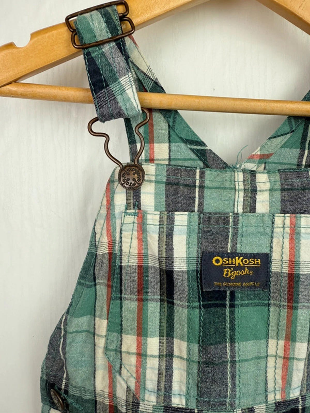Vintage Oshkosh check Shortall dungarees - size 24 Months - Little Ones Preloved. Second Hand Children's & Preloved Baby, Kids, Girls & Boys Clothes. UK online