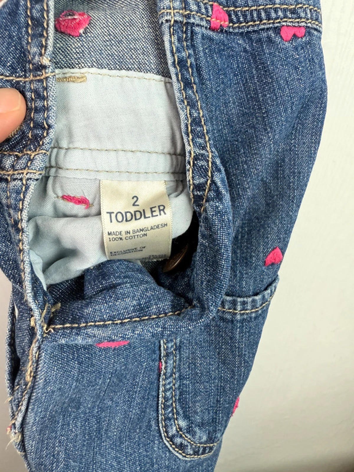Vintage OshKosh Denim Heart Dungarees - Girls 2 Years - Little Ones Preloved. Second Hand Children's & Preloved Baby, Kids, Girls & Boys Clothes. UK online