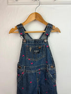 Vintage OshKosh Denim Heart Dungarees - Girls 2 Years - Little Ones Preloved. Second Hand Children's & Preloved Baby, Kids, Girls & Boys Clothes. UK online