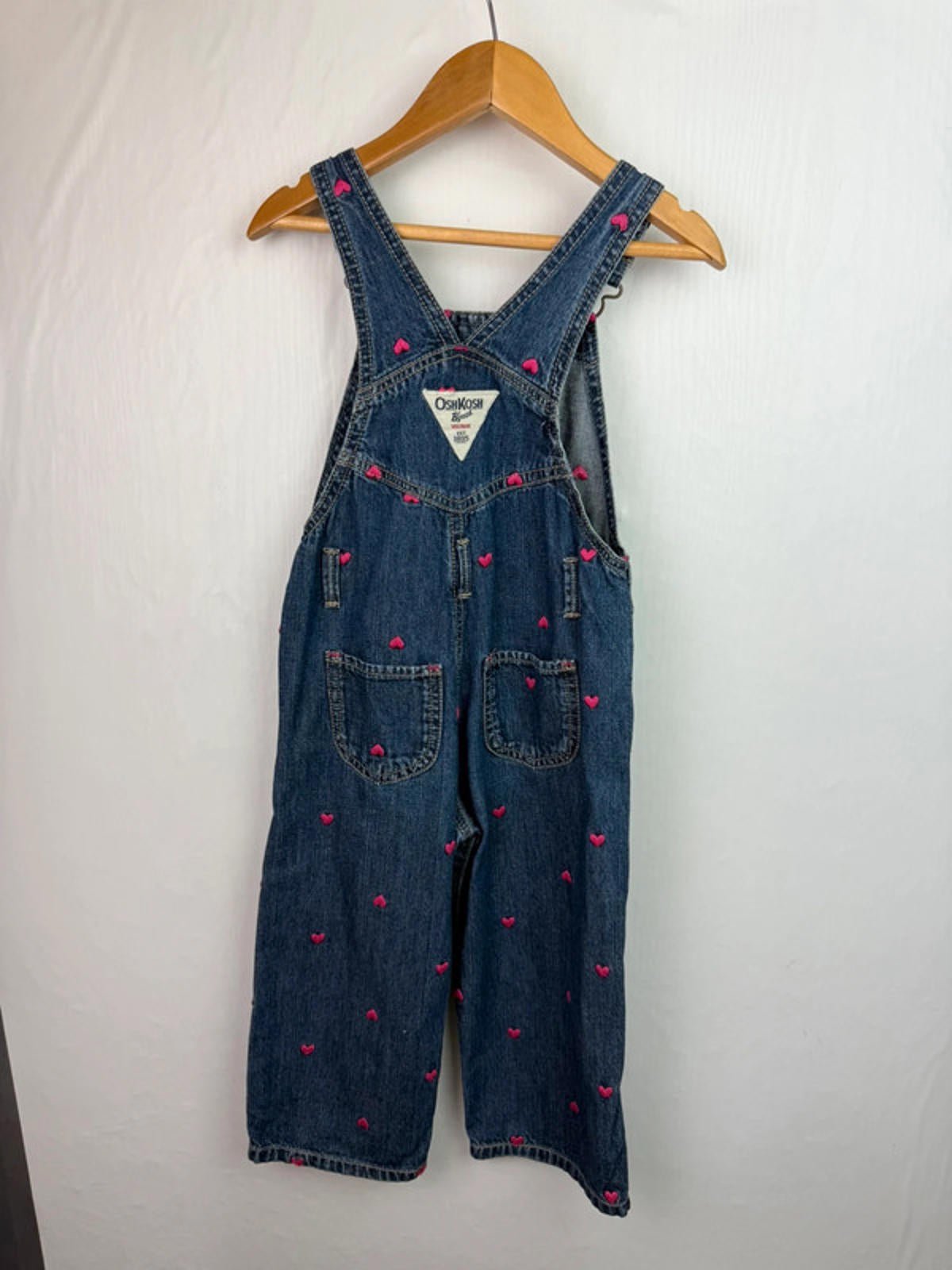 Vintage OshKosh Denim Heart Dungarees - Girls 2 Years - Little Ones Preloved. Second Hand Children's & Preloved Baby, Kids, Girls & Boys Clothes. UK online