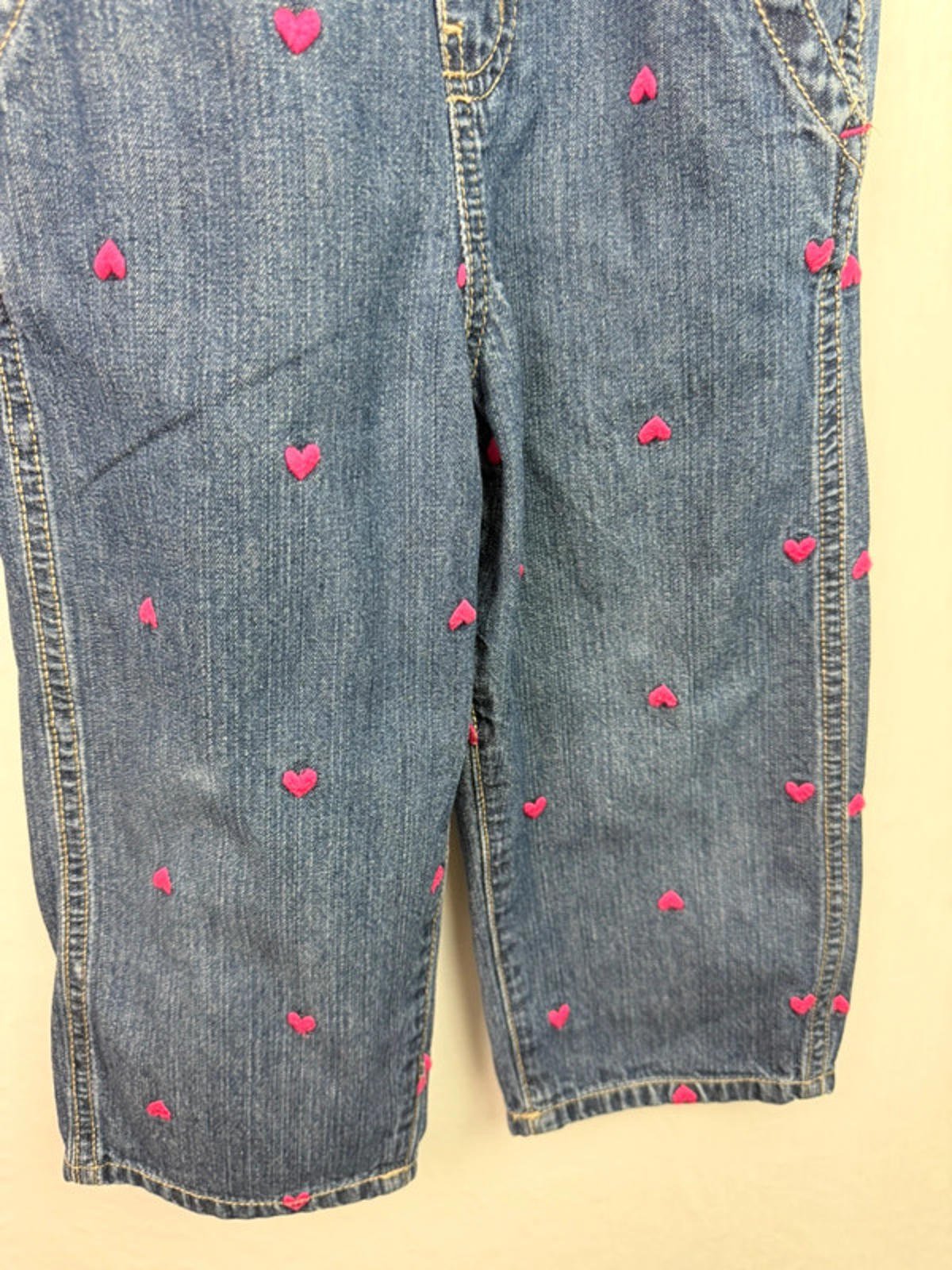 Vintage OshKosh Denim Heart Dungarees - Girls 2 Years - Little Ones Preloved. Second Hand Children's & Preloved Baby, Kids, Girls & Boys Clothes. UK online