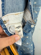 Vintage OshKosh Denim Spotty Dungarees - Girls 18 Months - Little Ones Preloved. Second Hand Children's & Preloved Baby, Kids, Girls & Boys Clothes. UK online