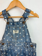 Vintage OshKosh Denim Spotty Dungarees - Girls 18 Months - Little Ones Preloved. Second Hand Children's & Preloved Baby, Kids, Girls & Boys Clothes. UK online
