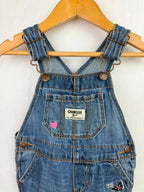 Vintage Oshkosh Heart Dungarees - Girls 12 Months - Little Ones Preloved. Second Hand Children's & Preloved Baby, Kids, Girls & Boys Clothes. UK online