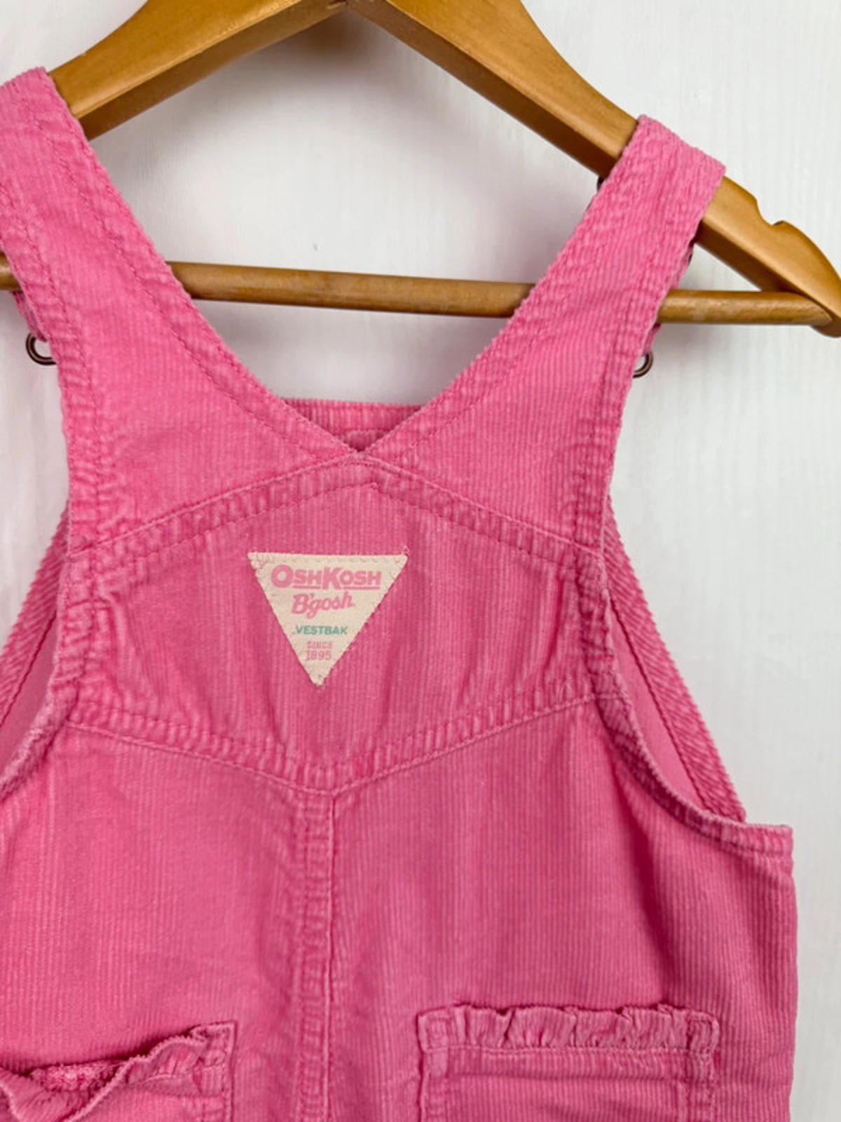 Vintage Oshkosh Pink Cord Dungarees - Size 12 Months - Little Ones Preloved. Second Hand Children's & Preloved Baby, Kids, Girls & Boys Clothes. UK online