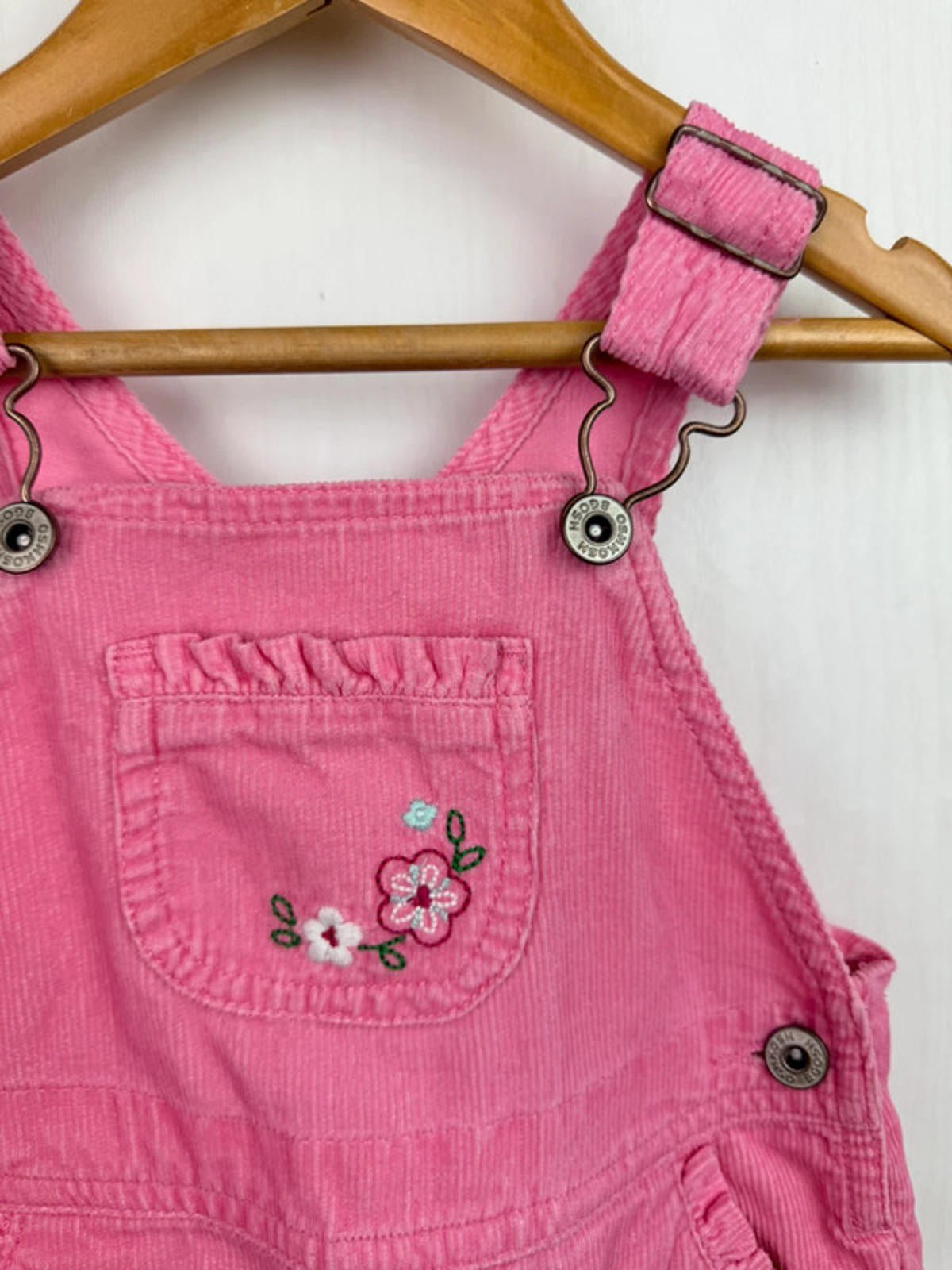 Vintage Oshkosh Pink Cord Dungarees - Size 12 Months - Little Ones Preloved. Second Hand Children's & Preloved Baby, Kids, Girls & Boys Clothes. UK online