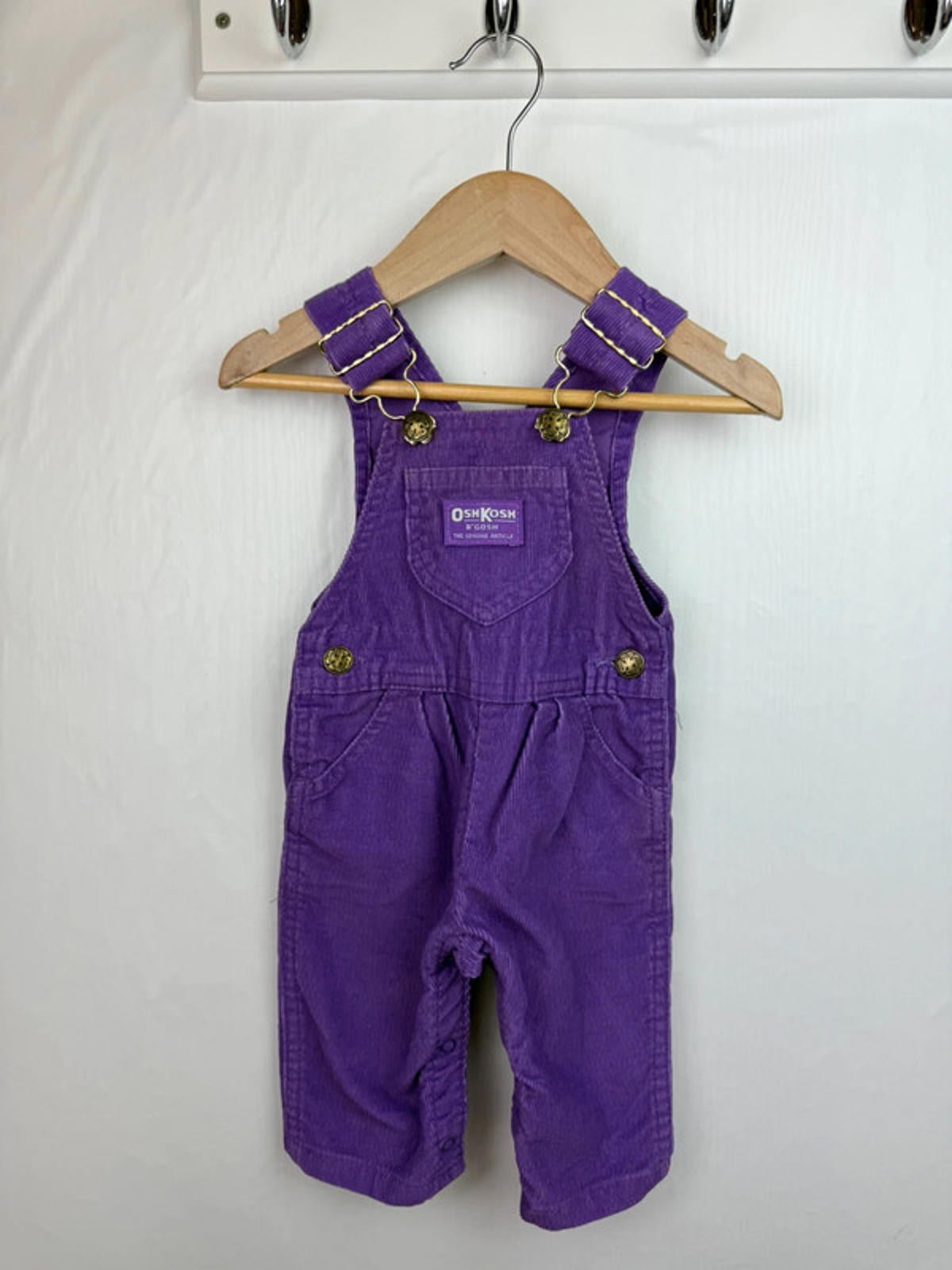 Vintage Oshkosh Purple Cord Dungarees - Girls 3 - 6 Months - Little Ones Preloved. Second Hand Children's & Preloved Baby, Kids, Girls & Boys Clothes. UK online