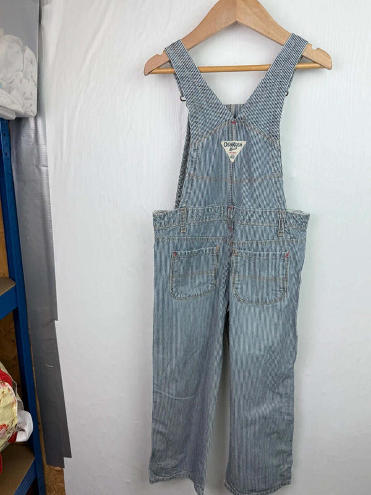 Vintage Oshkosh Striped Dungarees - 4 Years - Little Ones Preloved. Second Hand Children's & Preloved Baby, Kids, Girls & Boys Clothes. UK online