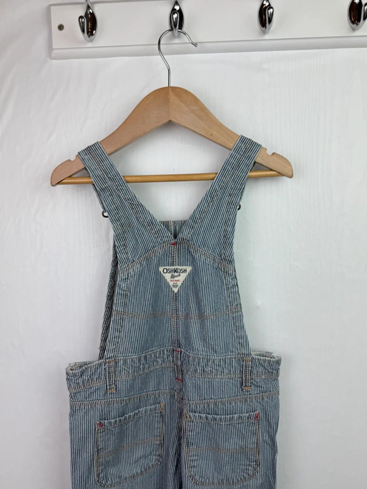 Vintage Oshkosh Striped Dungarees - 4 Years - Little Ones Preloved. Second Hand Children's & Preloved Baby, Kids, Girls & Boys Clothes. UK online